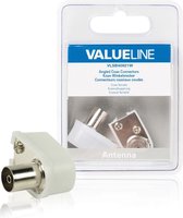 Coax Connector Female PVC White