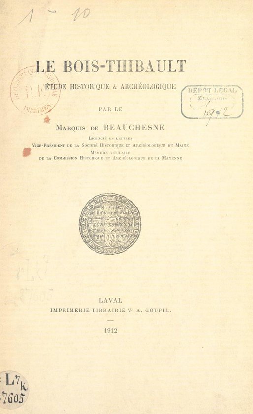 Le Bois-Thibault - cover