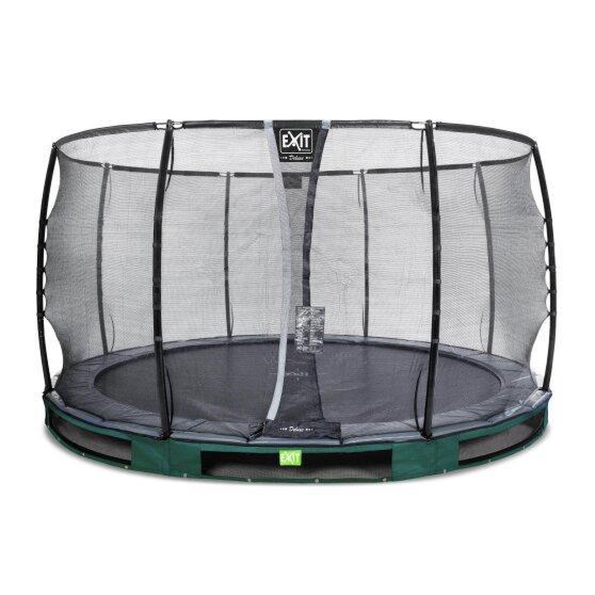 EXIT Elegant Premium inground trampoline rond ø366cm - groen