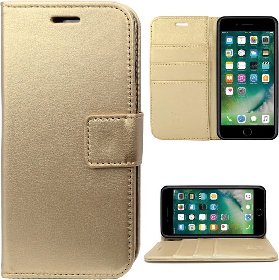 Joseph Banks noedels Medaille Apple iPhone 7 Plus / 8 Plus Hoesje Lederen Bookcase met Siliconen TPU  Telefoonhouder... | bol.com