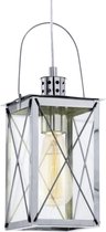 EGLO Vintage Donmington - Hanglamp - 1 Lichts - Chroom - Helder Glas