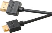 Akasa AK-CBHD13-20BK HDMI kabel 2 m HDMI Type A (Standard) HDMI Type C (Mini) Black