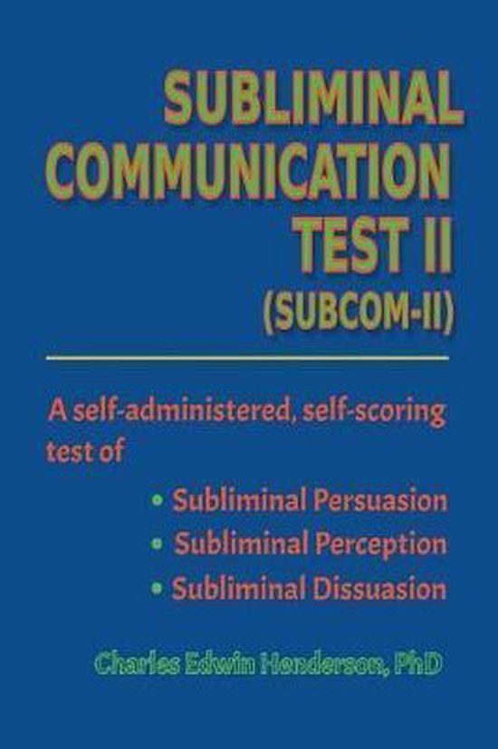 Subliminal Communication Test II - cover