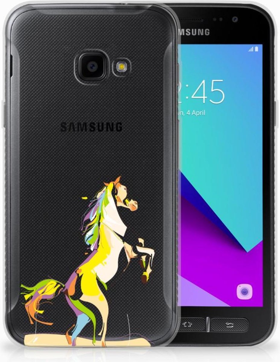 Samsung Galaxy Xcover 4 | Xcover 4s Telefoonhoesje met Naam Horse Color