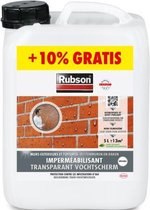 Rubson Transparant Vochtscherm 5 liter +10% gratis - Vochtwerende coating Buitenmuur Gevel Dak Impregneren