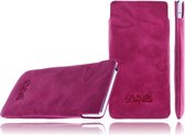 DeVills Sony Xperia Z2 Pocket Sleeve Lederen insteekhoes Roze