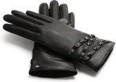 NapoSTUD Echt lederen touchscreen handschoenen | Zwart | maat S