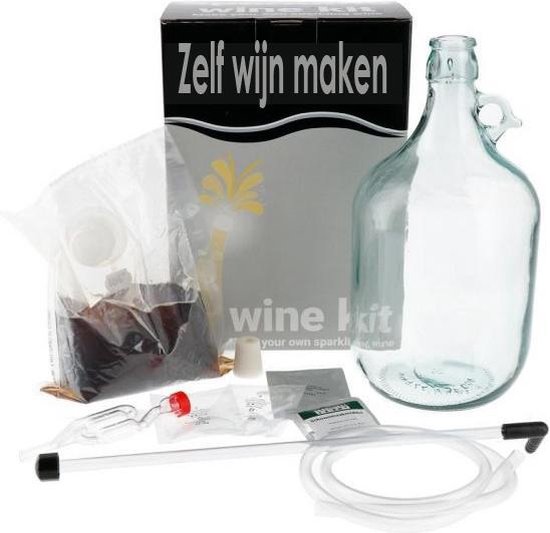 Zelf wijn maken eigen wijn pakket 4,5 liter Compleet pakket met alle  benodigdheden | bol.com
