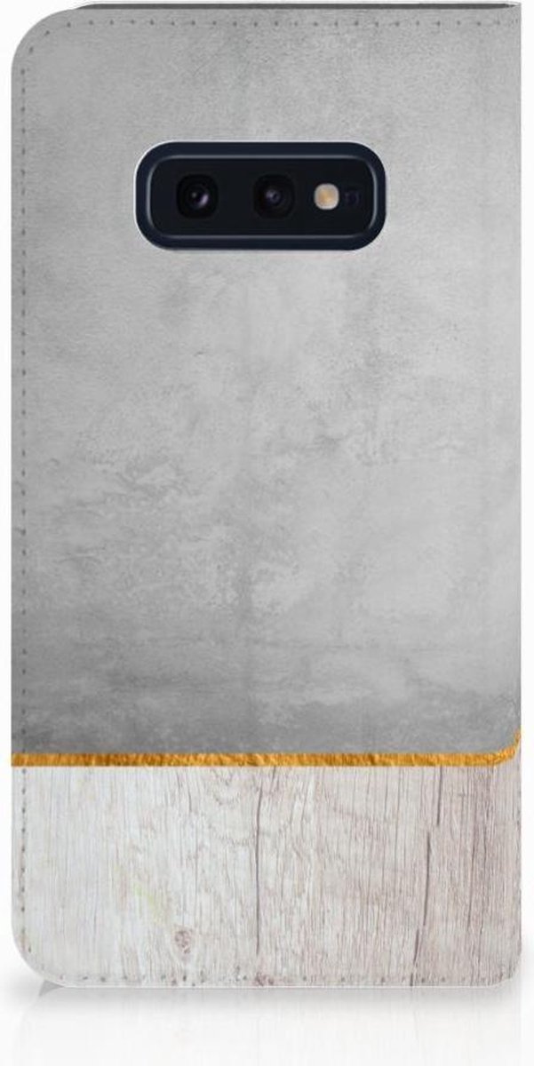 Samsung Galaxy S10e Book Wallet Case Wood Concrete