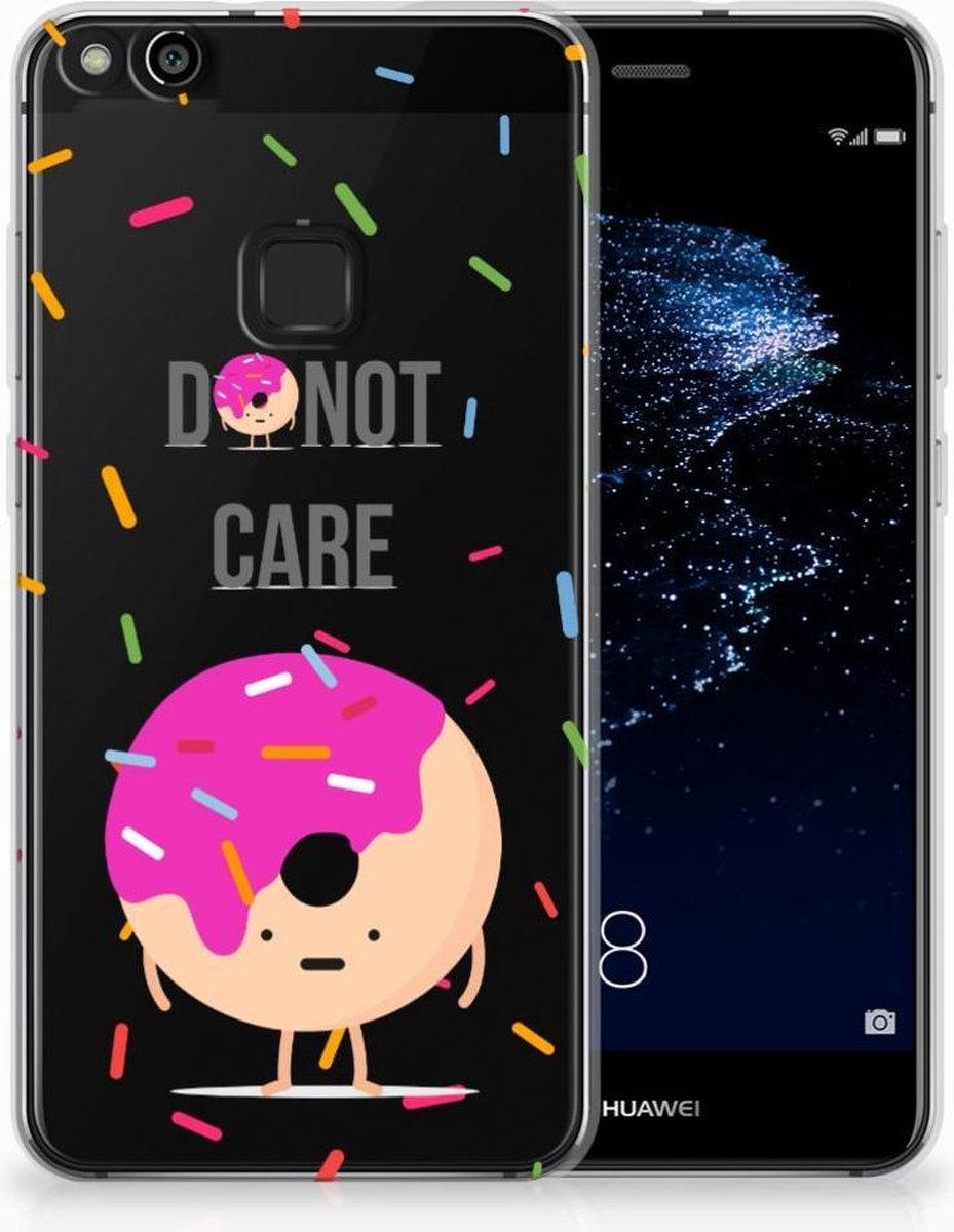 Huawei P10 Lite Siliconen Case Donut Roze