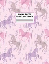 Blank Sheet Music Notebook