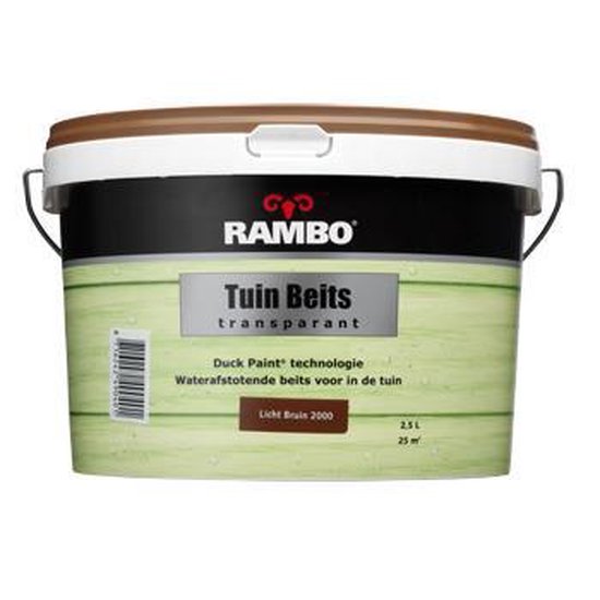 Rambo Tuin Beits 2,5 liter - Lichtbruin | bol.com