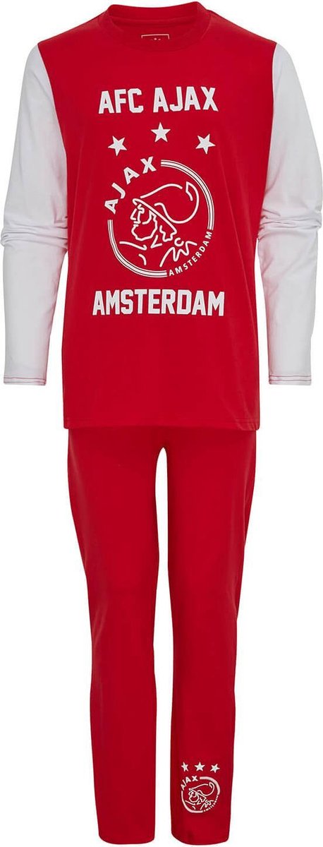 Ajax Pyjama Logo - Rood/Wit - Maat 152 | bol.com