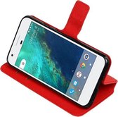 Rood Google Pixel TPU wallet case booktype cover HM Book