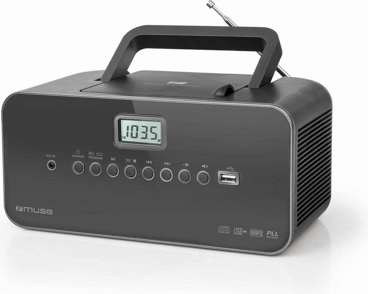 Muse M-28 DG - Draagbare Radio/CD/MP3-speler met USB