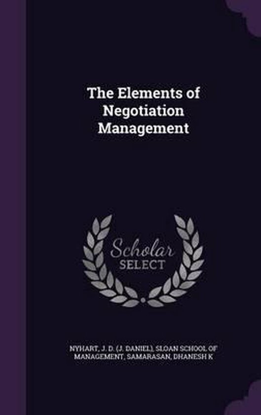 The Elements of Negotiation Management - cover
