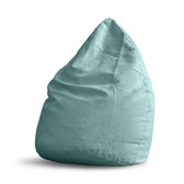 Lumaland - Luxe XL PLUS zitzak - stijlvolle beanbag met 220L volume - extra stevige naden - verkrijgbaar in verschillende kleuren - Turquoise