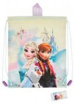 DRAWSTRING LUNCH BAG FROZEN FLORAL