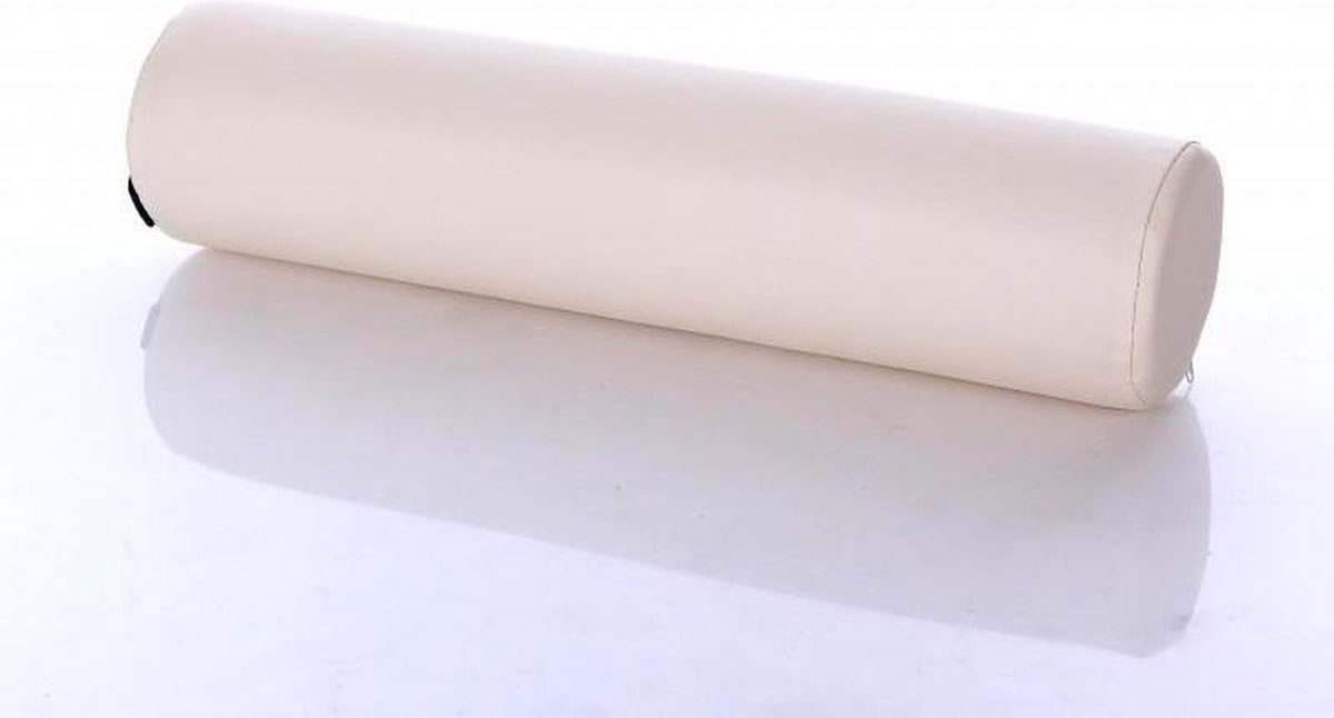 Massagetafel Rolkussen - Bolster - knierol voor massages - nekrol voor ondersteuning - Rond - Crème- 2 jaar fabrieksgarantie