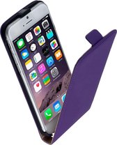 Lelycase Paars Apple iPhone 6 PLUS Lederen Flip Case Cover Hoesje