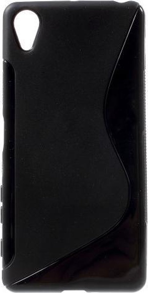 Comutter silicone case hoesje zwart Sony Xperia X Performance