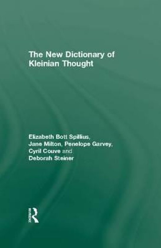 The New Dictionary Of Kleinian Thought - cover