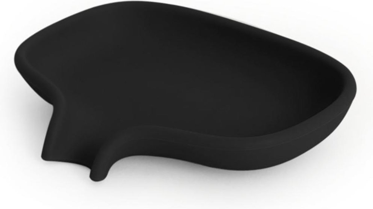 Bosign - Zeepbakje Soap Saver Flow - Zwart - Groot - 13,5 x 10,5 cm