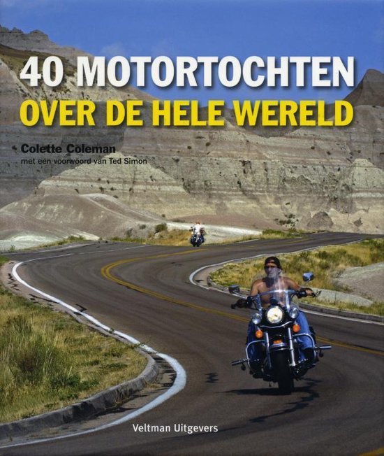 Cover van het boek '40 motortochten over de hele wereld'