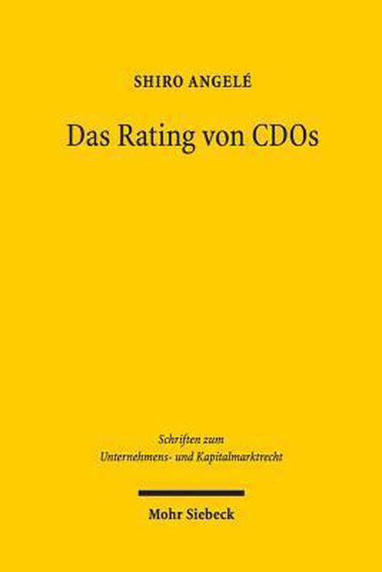 Das Rating von CDOs - cover