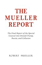 Boekomslag met rode titel 'The Mueller Report' op een witte achtergrond.