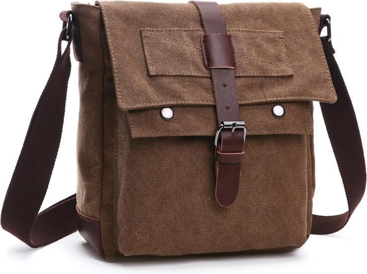 Canvas Schoudertas - Vintage Brown