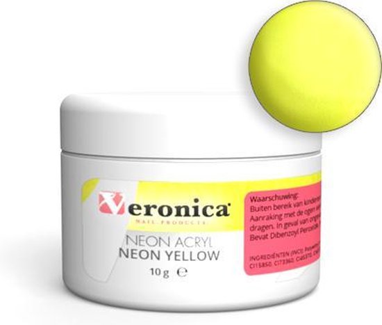 Neon acryl poeder NEON YELLOW, 10 gram | bol.com
