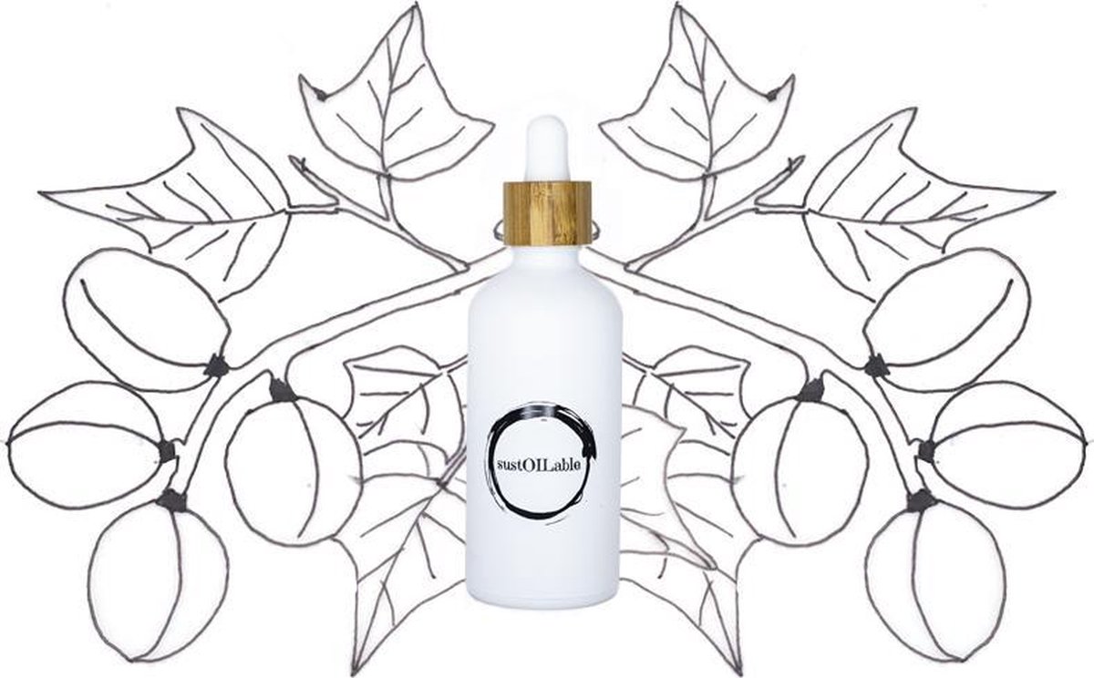 Goedkoopste Kukui olie - glazen pipet flesje 10ml (plasticvrij verpakt) - vegan - dierproefvrij en zonder chemische toevoegingen - Kukui huidolie