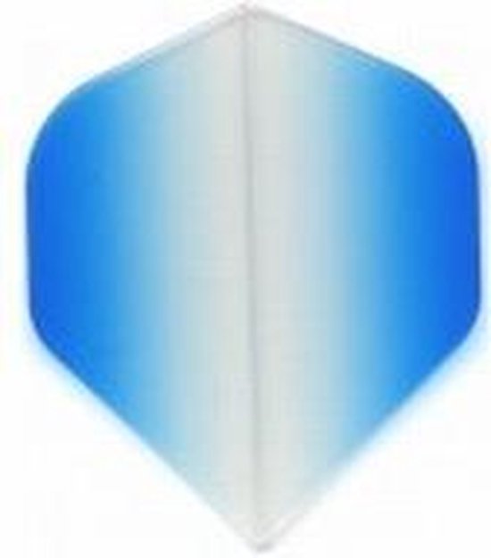 Afbeelding van het spel 5 sets (15 stuks) Ruthless R4X Standard Darts Flight Clear Light Blue Sides