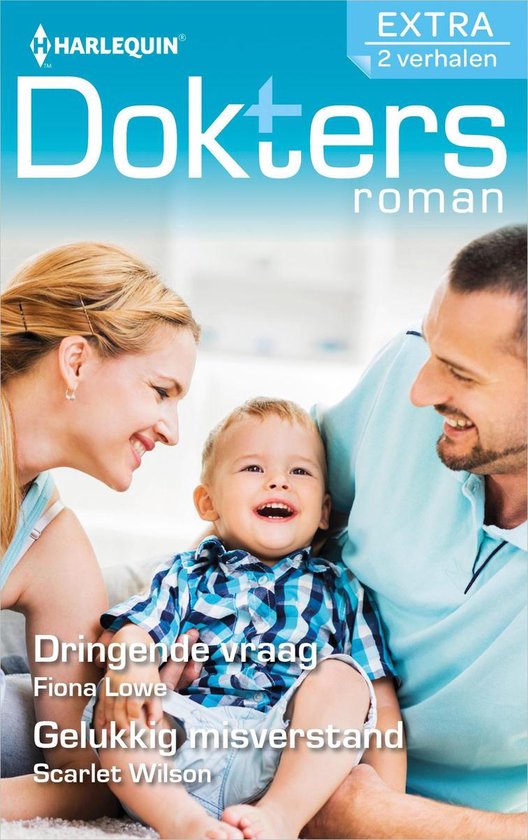 Een vrouw, een man en een lachend kind, met op de achtergrond de tekst 'Dokters EXTRA 2 verhalen'.