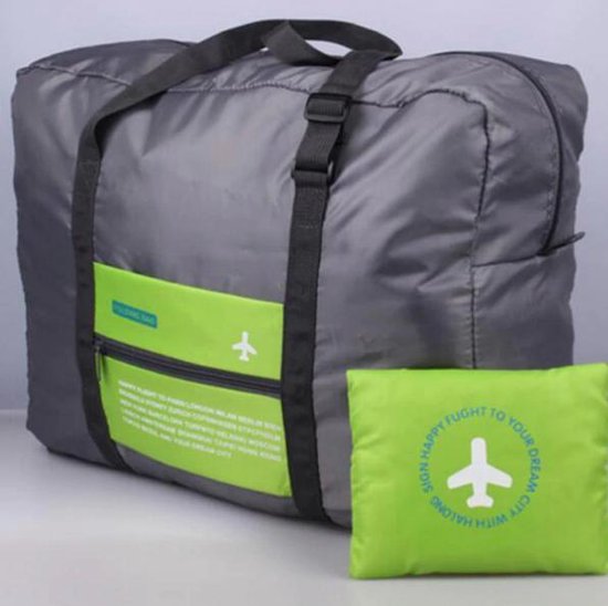 Opvouwbare reistas voor handbagage (32 liter) - Groen - Ook te gebruiken  als... | bol.com