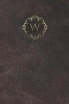 Monogram  W  Notebook