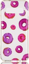 Shop4 - Geschikt voor Samsung Galaxy S10 Hoesje - Zachte Back Case Donuts