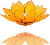 Lotus waxine licht houder geel zonnevlecht chakra