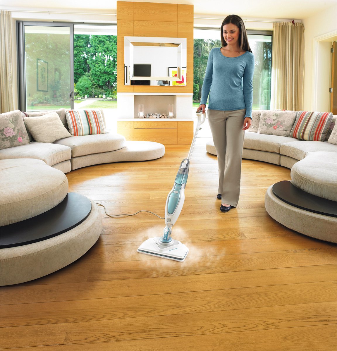 Black & Decker STEAM MOP™ DELUXE met deltavoet en digitale AutoSelect™ technologie in de handgreep – foto 6