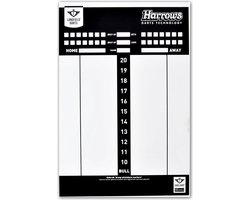 Dart Scorebord PVC 45 x 30 cm – Herbruikbaar Whiteboard – Speltypes & Scoreverloop – Dart Accessoire – Longfield