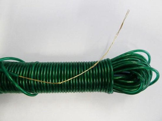 Corde à linge avec fil d'acier 20 M