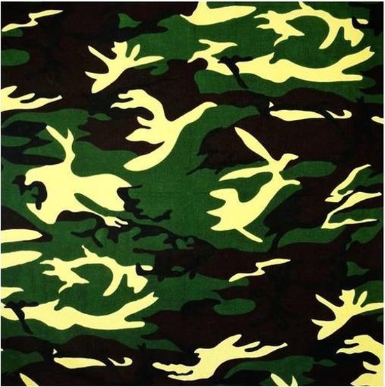Stoere leger/camouflage bandana voor kinderen/ tieners - one size | bol.com