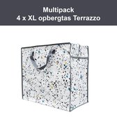 4 x Opbergtas - Big Shopper Terrazzo Multipack