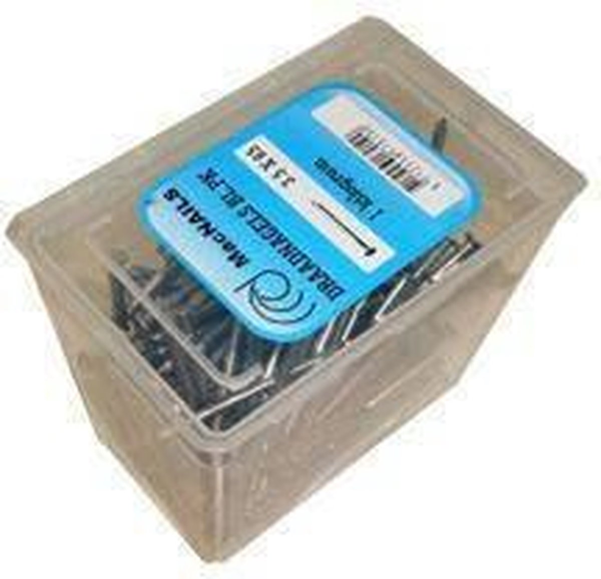Draadnagel blank 2.2x45 mm platkop geruit 1kg ( a 1 kg )