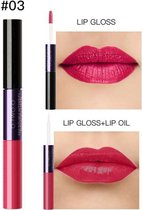 2-in-1 Matte  Lipgloss & Lip Oil - Color 03 Warming