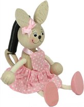 DW4Trading® Houten verende poppetje KITTY