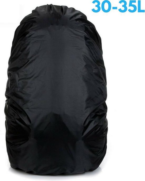 Flightbag - Waterdichte 35 Liter Regenhoes / Regencover voor Backpack of Rugzak – Zwart