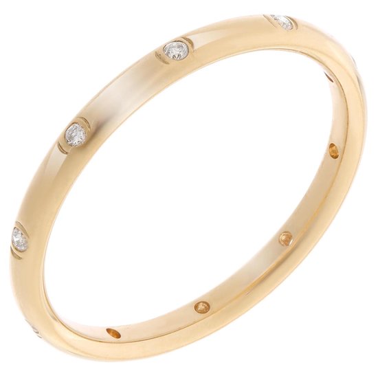 Orphelia RD-3065/55 - Ring - geelgoudkleurige 18 Karaat - Diamant 0.09 ct