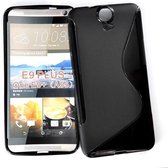 HTC One E9 Plus Silicone Case s-style hoesje Zwart